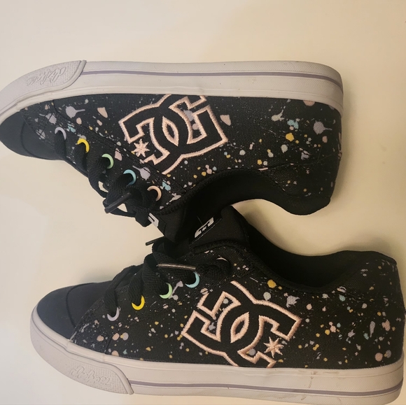 DC Kids' Black and Multicolor Sneakers - Picture 2 of 5